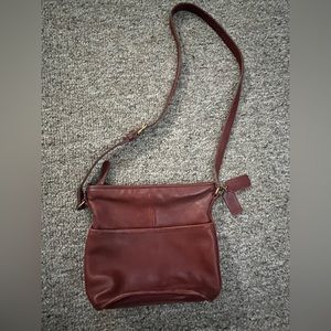 COACH vintage leather bucket style crossbody